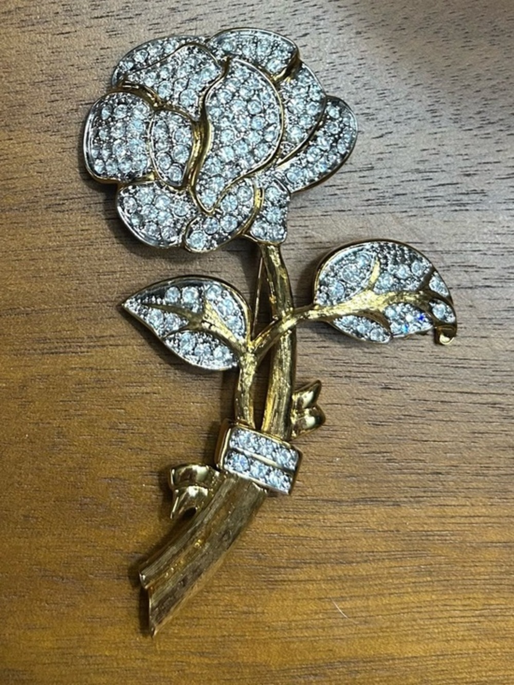 vintage rose flower brooch from the Nolan Miller Glamour Collection